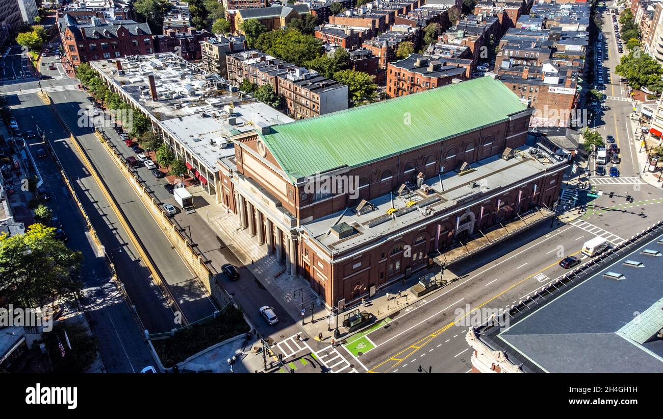 Symphony Hall, home of the Boston Pops Orchestra, Boston, Massachusetts, USA Stock Photo
