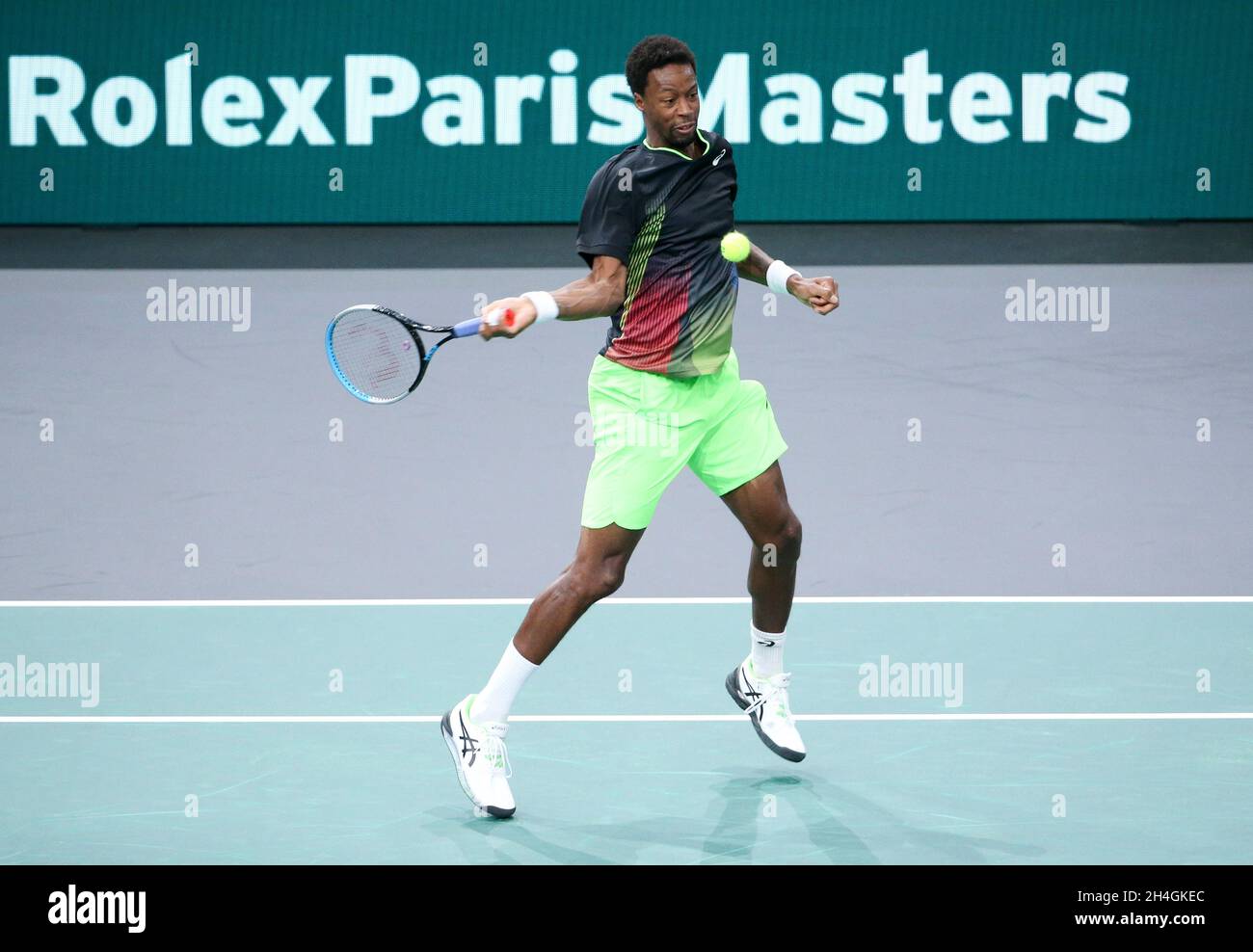 Paris, France, November 2, 2021, Gael Monfils of France during day 2 of the  Rolex Paris