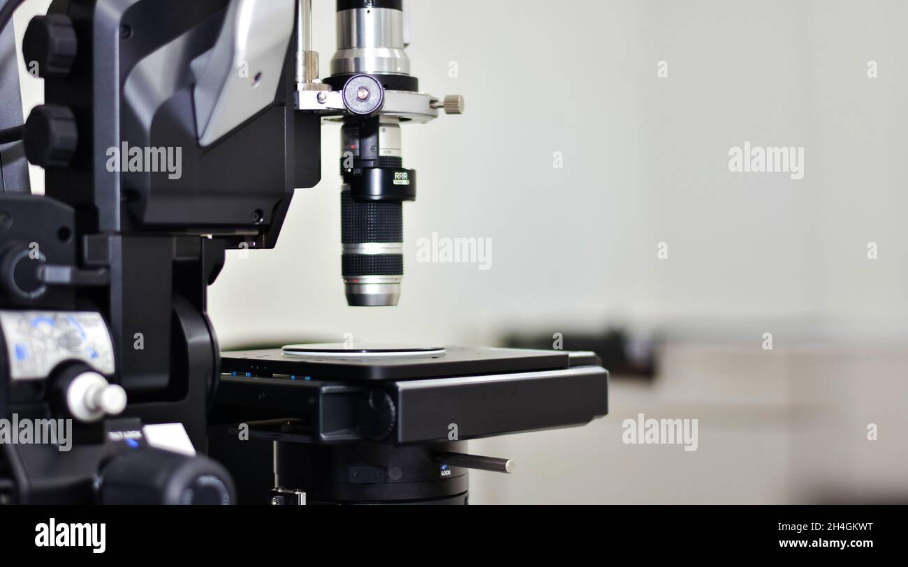 Microscope for research and development in industrial factory ...