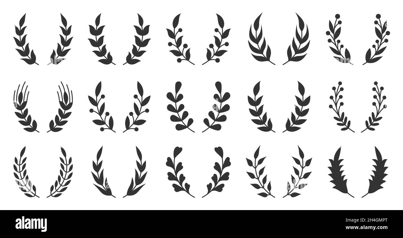 Wreath olive Black and White Stock Photos & Images - Alamy