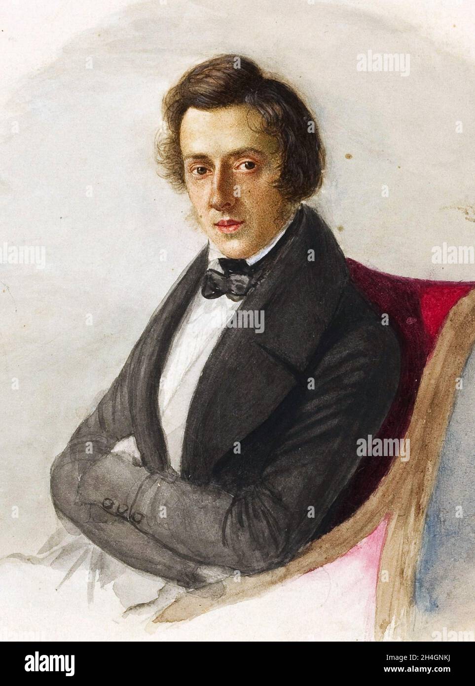 The Polish pianist and composer Frederic Chopin Stock Photo