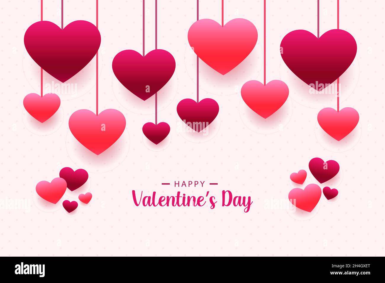 Beautiful love hearts Background for Valentine's Day. Vector illustration, banners, Wallpaper