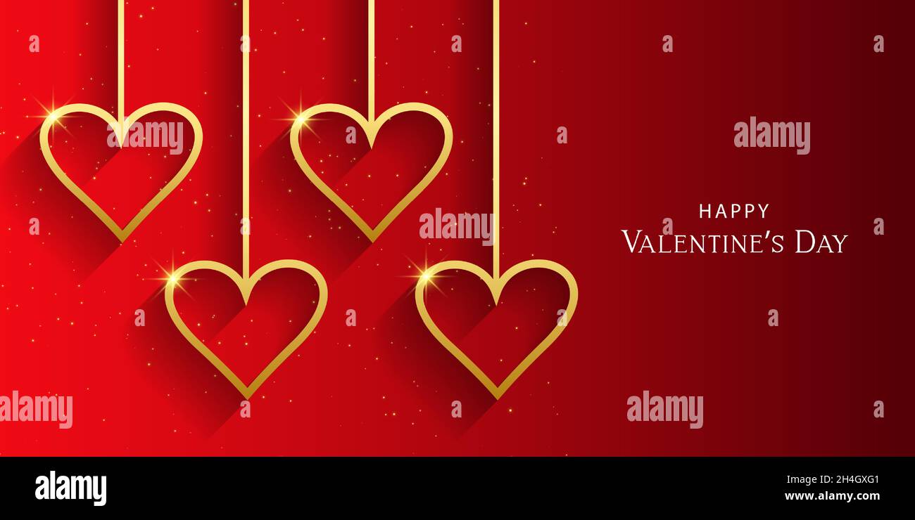 Beautiful love hearts Background for Valentine's Day. Vector illustration, banners, Wallpaper