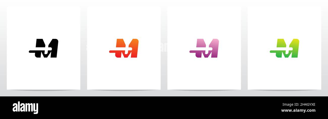 Plus Symbol On Letter Logo Design M Stock Vector Image & Art - Alamy