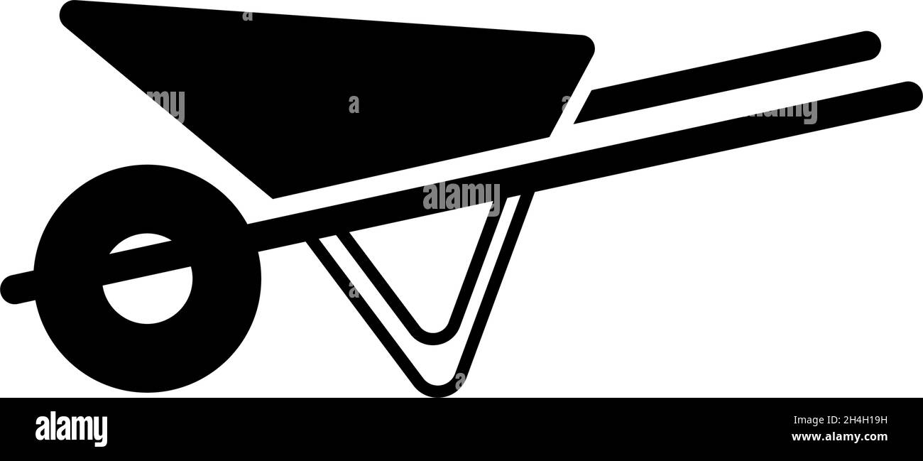 Wheelbarrow icon design template vector isolated illustration Stock ...