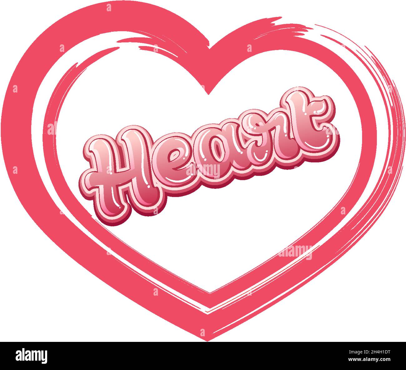 Isolated heart icon on white background illustration Stock Vector Image ...