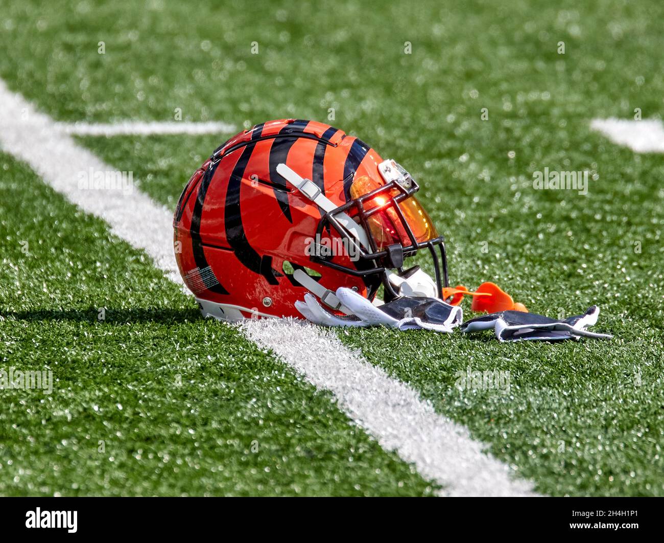 East Rutherford, New Jersey, USA. 3rd Nov, 2021. A Cincinnati Bengals