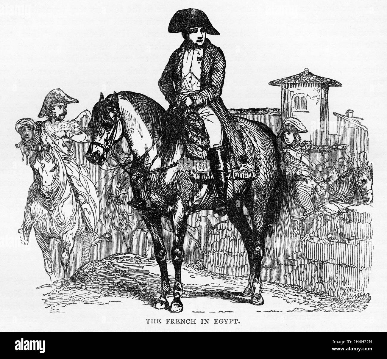 Napoleon On Horse Black And White
