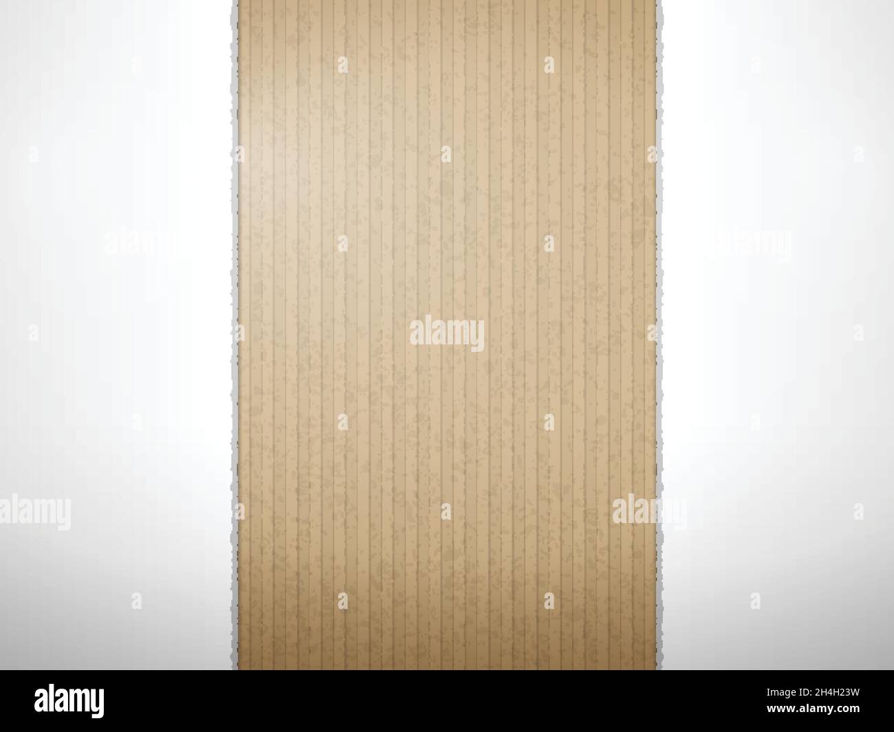 Torn cardboard paper texture for background. Vector illustration. Stock Vector