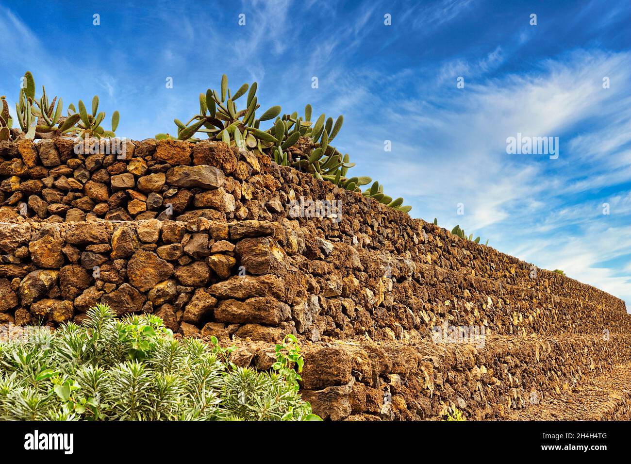Pyramid of lava stones, Ethnographic Park, Piramides de Gueimar, Guimar ...