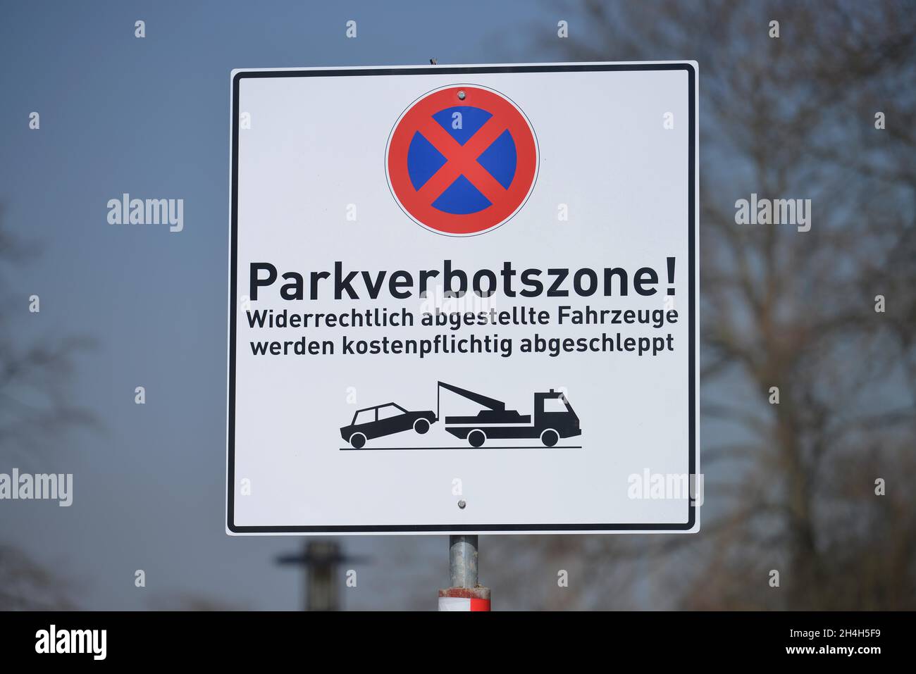 No Parking, Wilmersdorf, Berlin, Germany Stock Photo