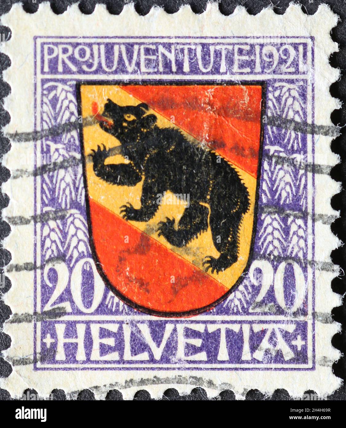 SWITZERLAND - CIRCA 1977: stamp printed by Switzerland, shows Chesslete,  Solothurn, circa 1977 Stock Photo - Alamy