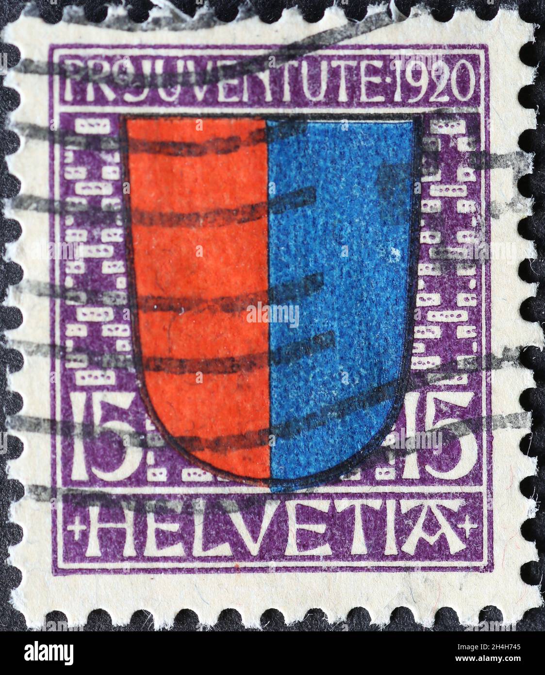 Historic red blue stamp hi-res stock photography and images - Alamy