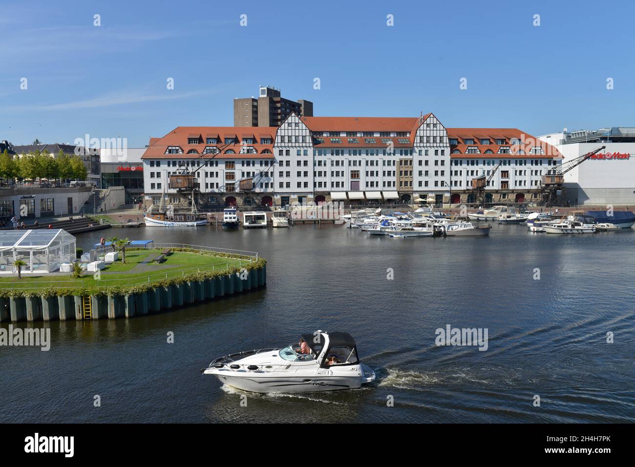 Shopping Center, Tempelhofer Hafen, Tempelhof, Berlin, Germany Stock Photo