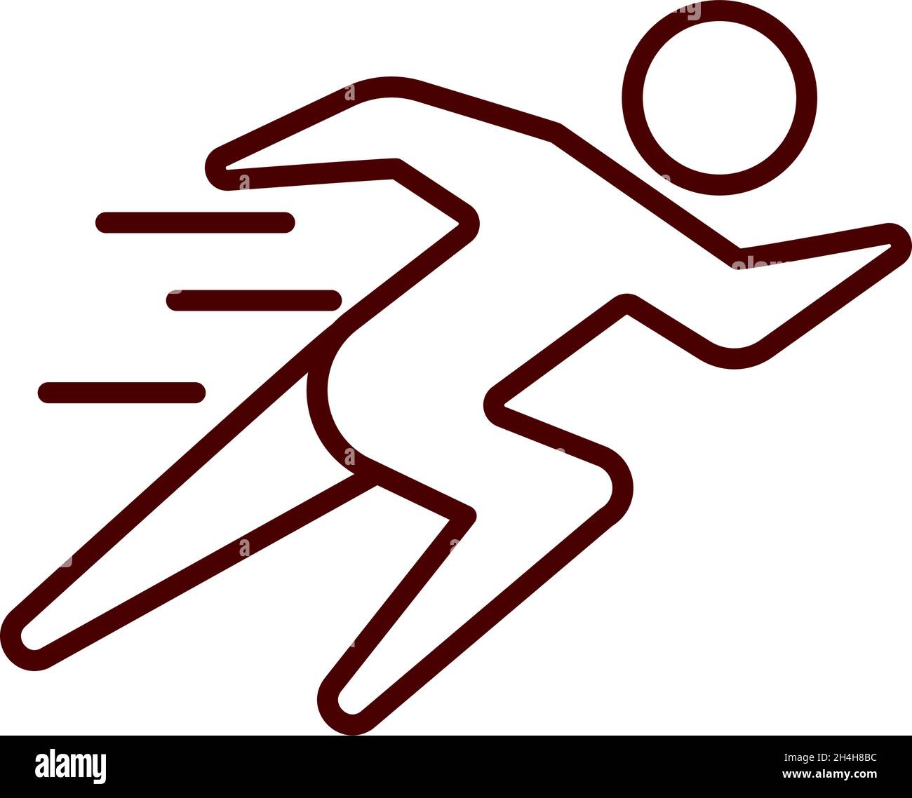 pictogram running man on white background Stock Vector Image \u0026 Art - Alamy, image size:1300x1138