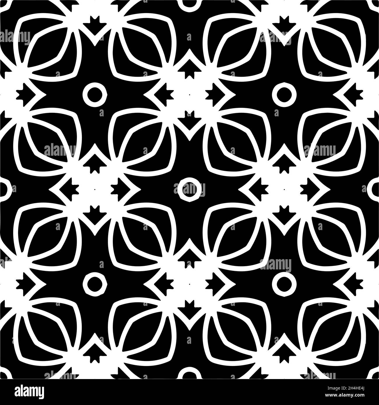 Vector seamless pattern. Modern stylish texture. Composition from ...