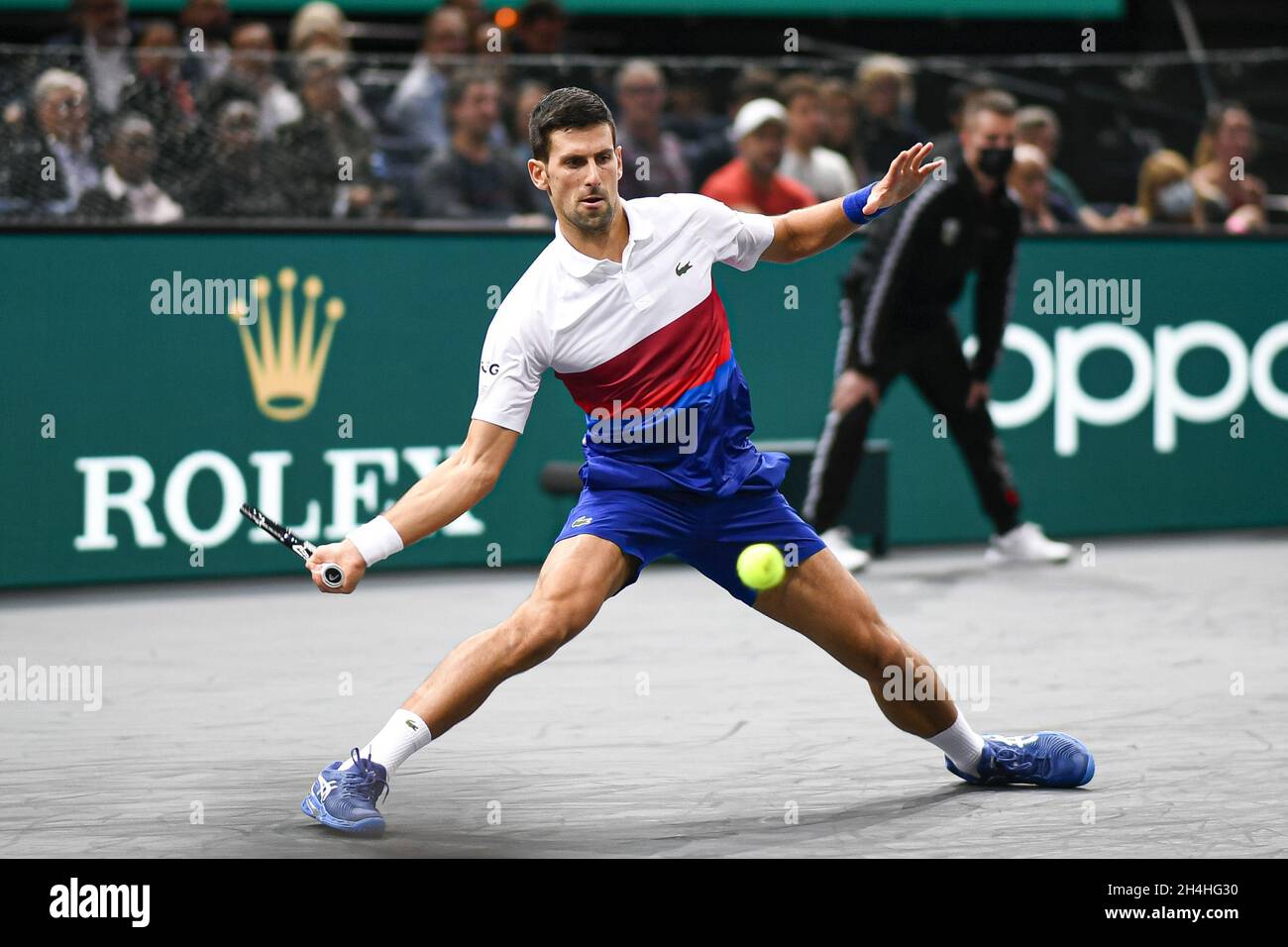 Skoleuddannelse hjul Fahrenheit Paris, France, November 2, 2021, Novak Djokovic of Serbia during the Rolex  Paris Masters 2021, ATP Masters 1000 tennis tournament, on November 2, 2021  at Accor Arena in Paris, France - Photo: