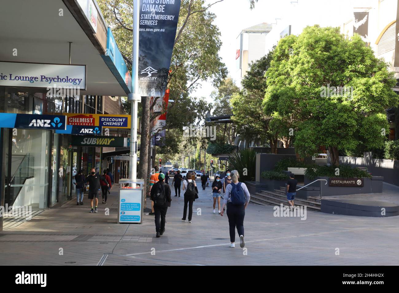 Hornsby Mall Hunter Street, Sydney, NSW, Australia Stock Photo Alamy