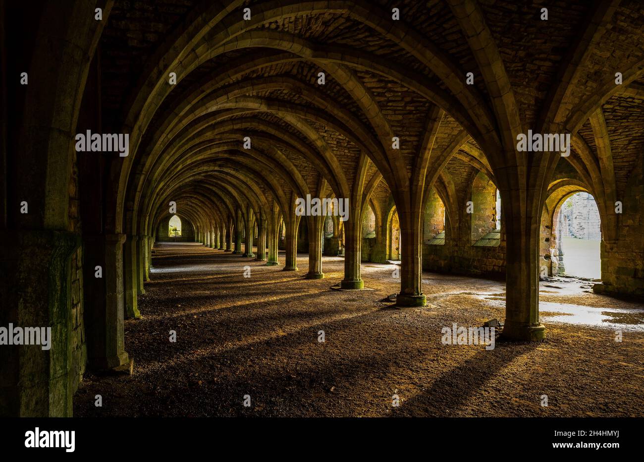 Fountains Abbey Yorkshire England UK Stock Photo Alamy