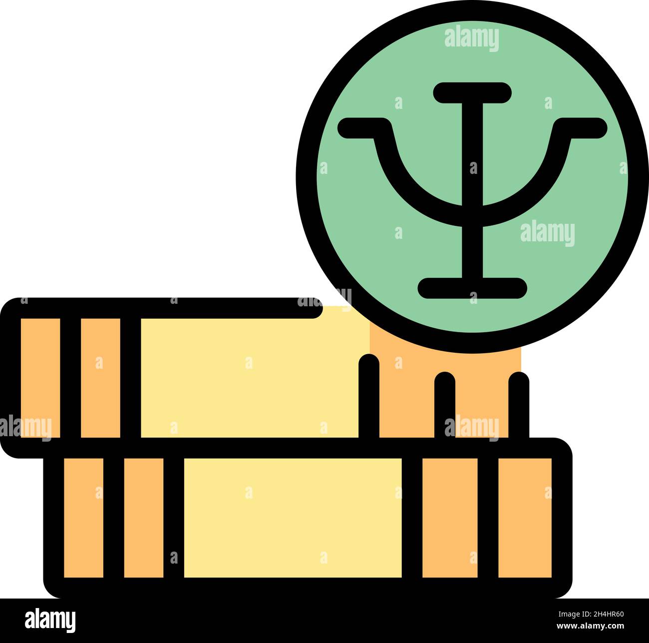 Psychologist science icon. Outline psychologist science vector icon ...