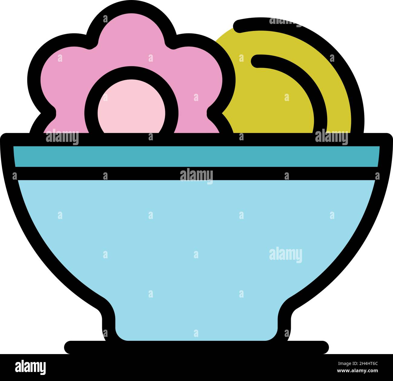 Essential oils icon. Outline essential oils vector icon color flat isolated Stock Vector