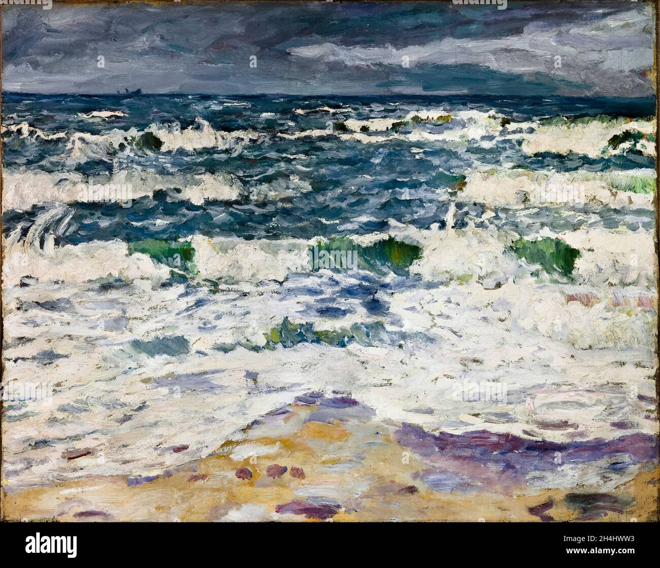 Max Beckmann, Gray Day at the Sea, landscape painting, 1907 Stock Photo