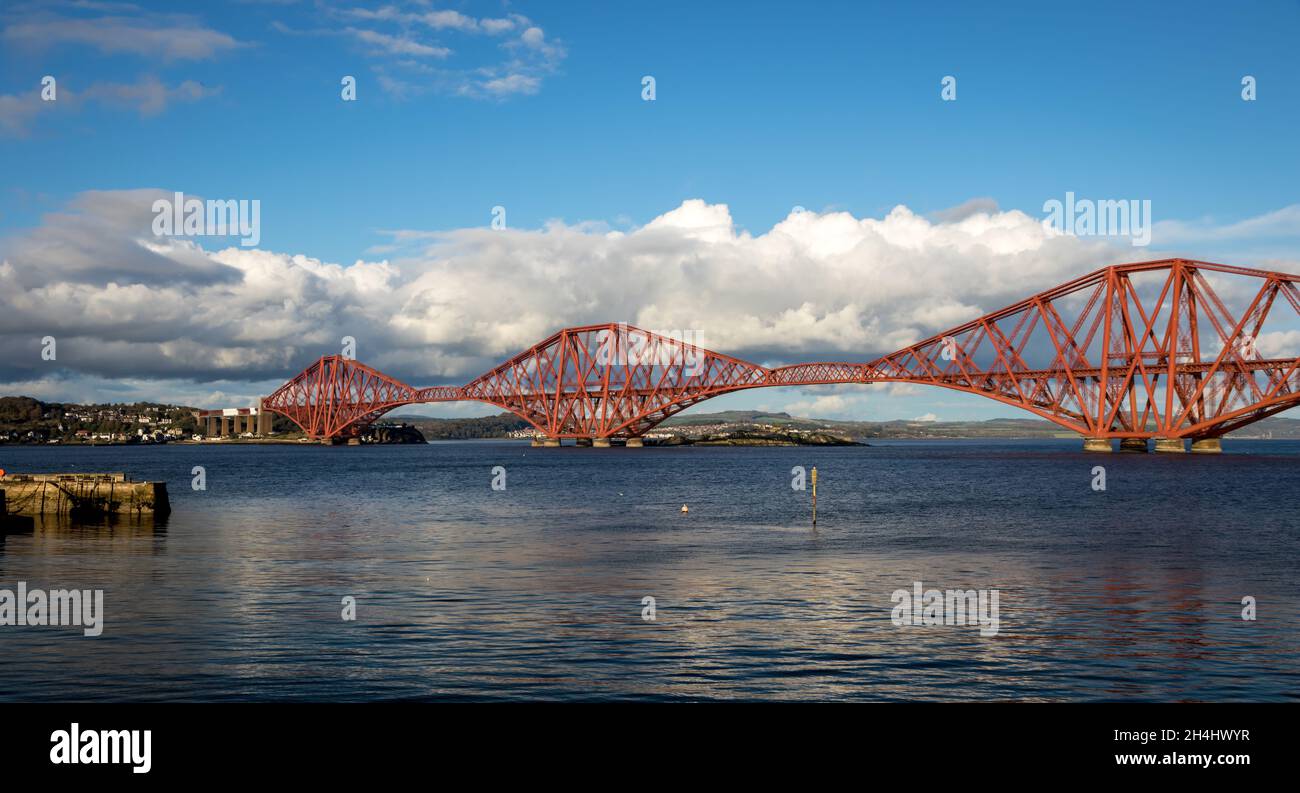 Various shots of South Queensferry  Scotland and The Forth bridge Stock Photo