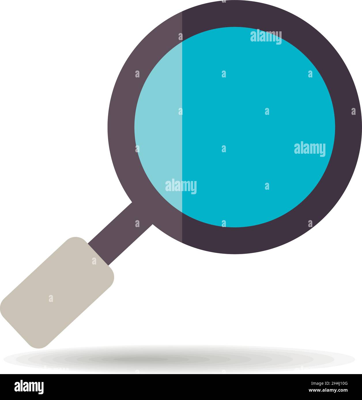 Online search illustration with magnifying glass