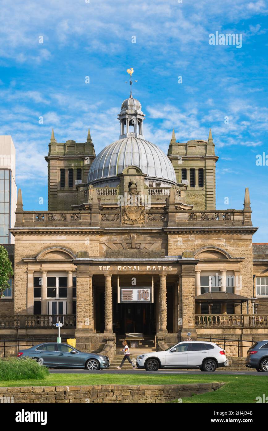 Harrogate UK, view of the Royal Baths building (1897), which also comprises the town's famous Turkish Baths, Harrogate, North Yorkshire, England, UK Stock Photo