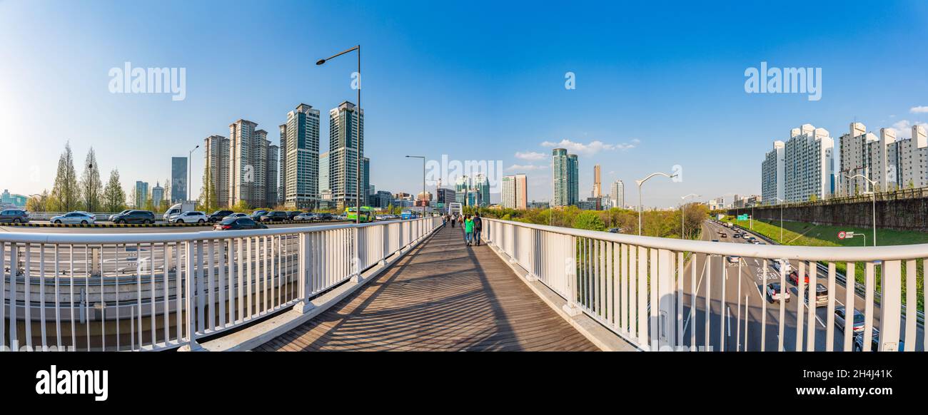 Panoramic shot of Daebangdong in Dongjakgu,