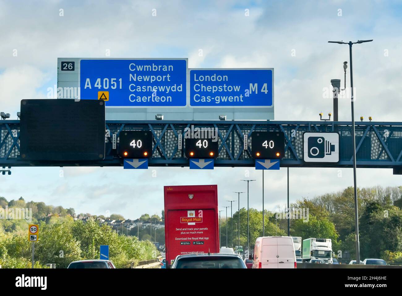 Motorway variable speed gantry hires stock photography and images Alamy