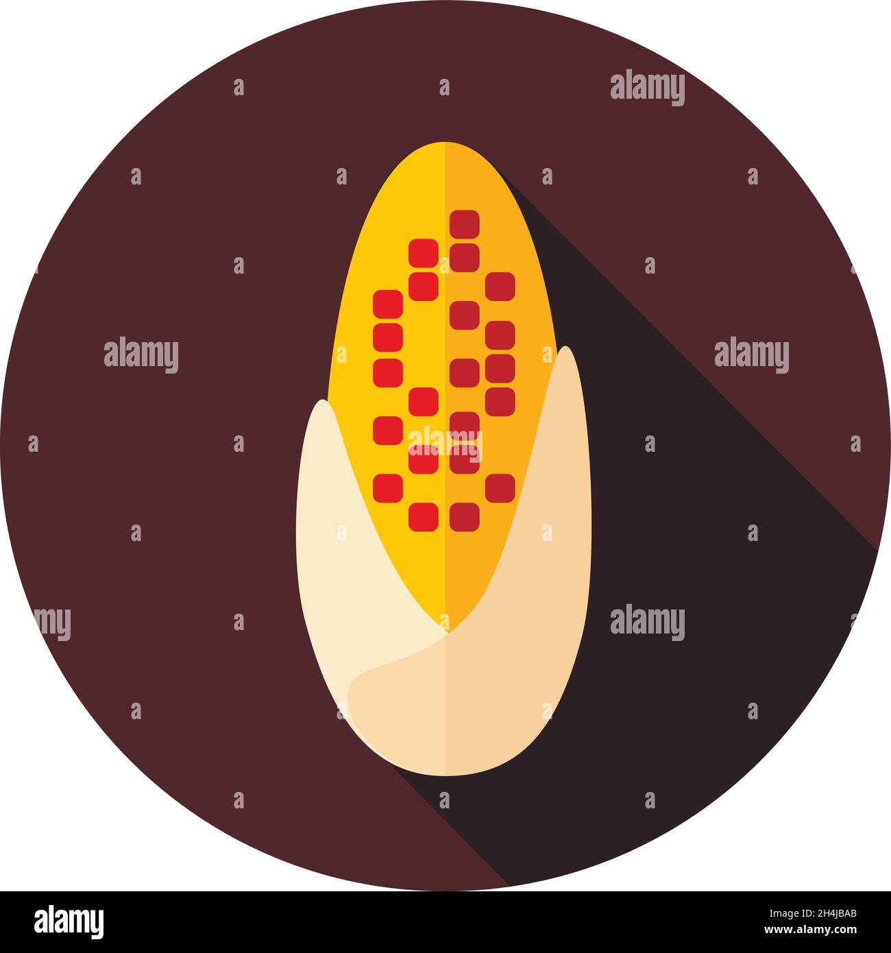 Corncob flat icon. Agriculture sign. Graph symbol for your web site ...