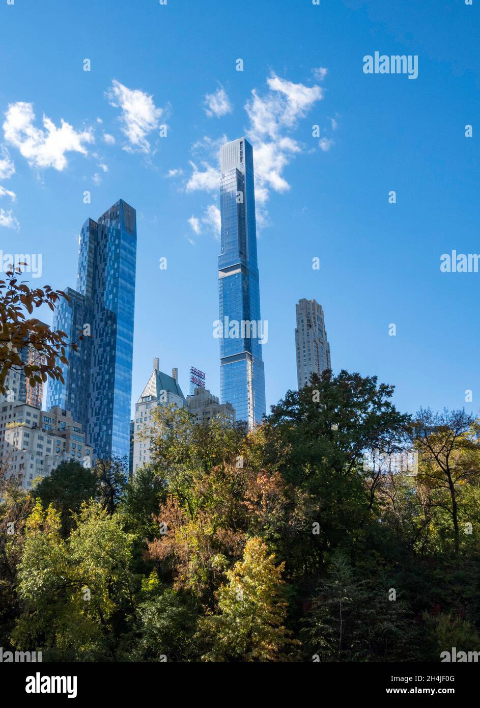 Midtown Skyline with Supertall Condos as viewed from Central Park, NYC, USA Stock Photo Alamy