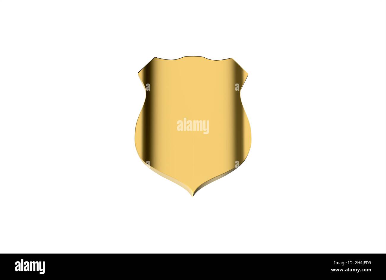 Illustration of a police badge symbol on a white background Stock Photo ...