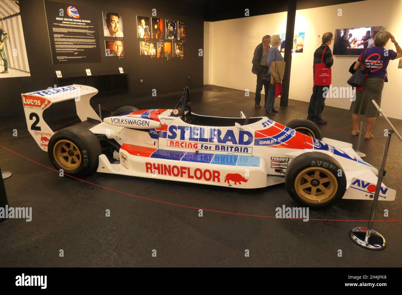 Silverstone Experience Northamptonshire UK Rhino floor Avon racing car ...