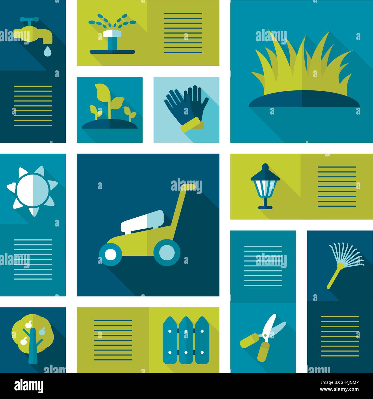 Garden Farm icons set. Graph symbol for your web site design, logo, app ...