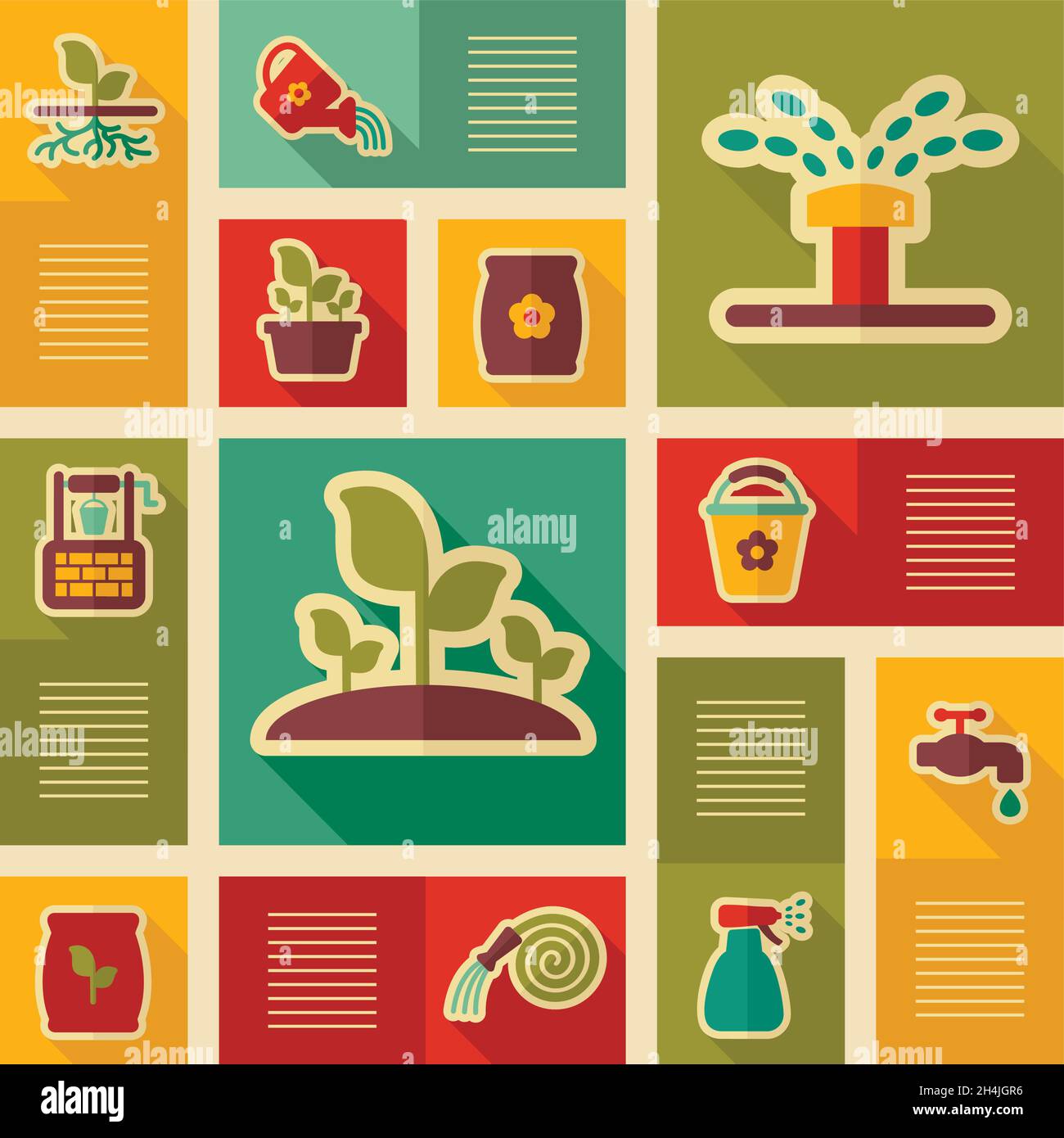 Garden Farm icons set. Graph symbol for your web site design, logo, app ...