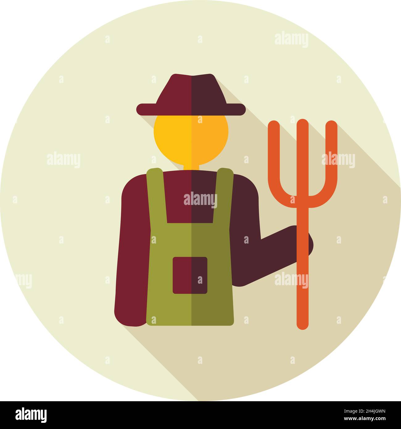 Farmers flat vector icon isolated, garden, eps 10 Stock Vector Image ...