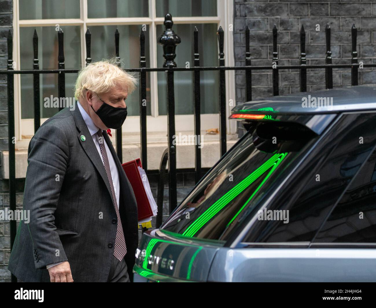 London, UK. 3rd Nov, 2021. Boris Johnson, MP Prime Minister, leaves 10 Downing Street for Prime Ministers Questions, Credit: Ian Davidson/Alamy Live News Stock Photo