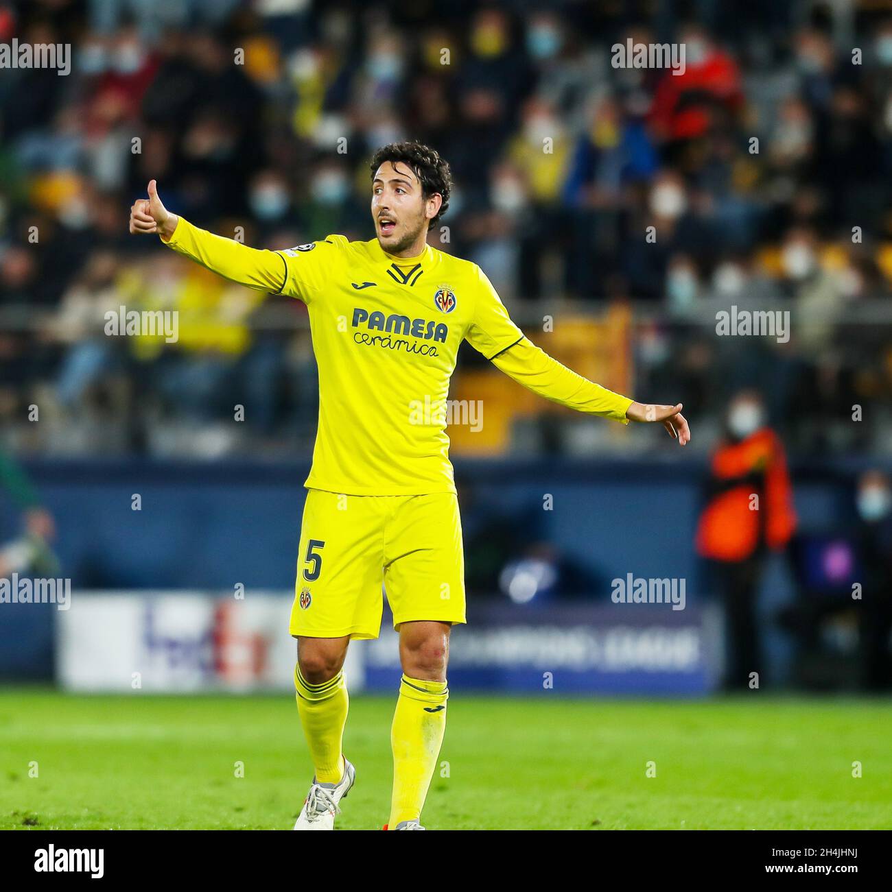 Castellon, Spain. 02nd Nov, 2021. Daniel Parejo of Villarreal during the UEFA Champions League, Group F football match between Villarreal CF and BSC Young Boys on November 2, 2021 at the Ceramica Stadium in Castellon, Spain - Photo: Ivan Terron/DPPI/LiveMedia Credit: Independent Photo Agency/Alamy Live News Stock Photo