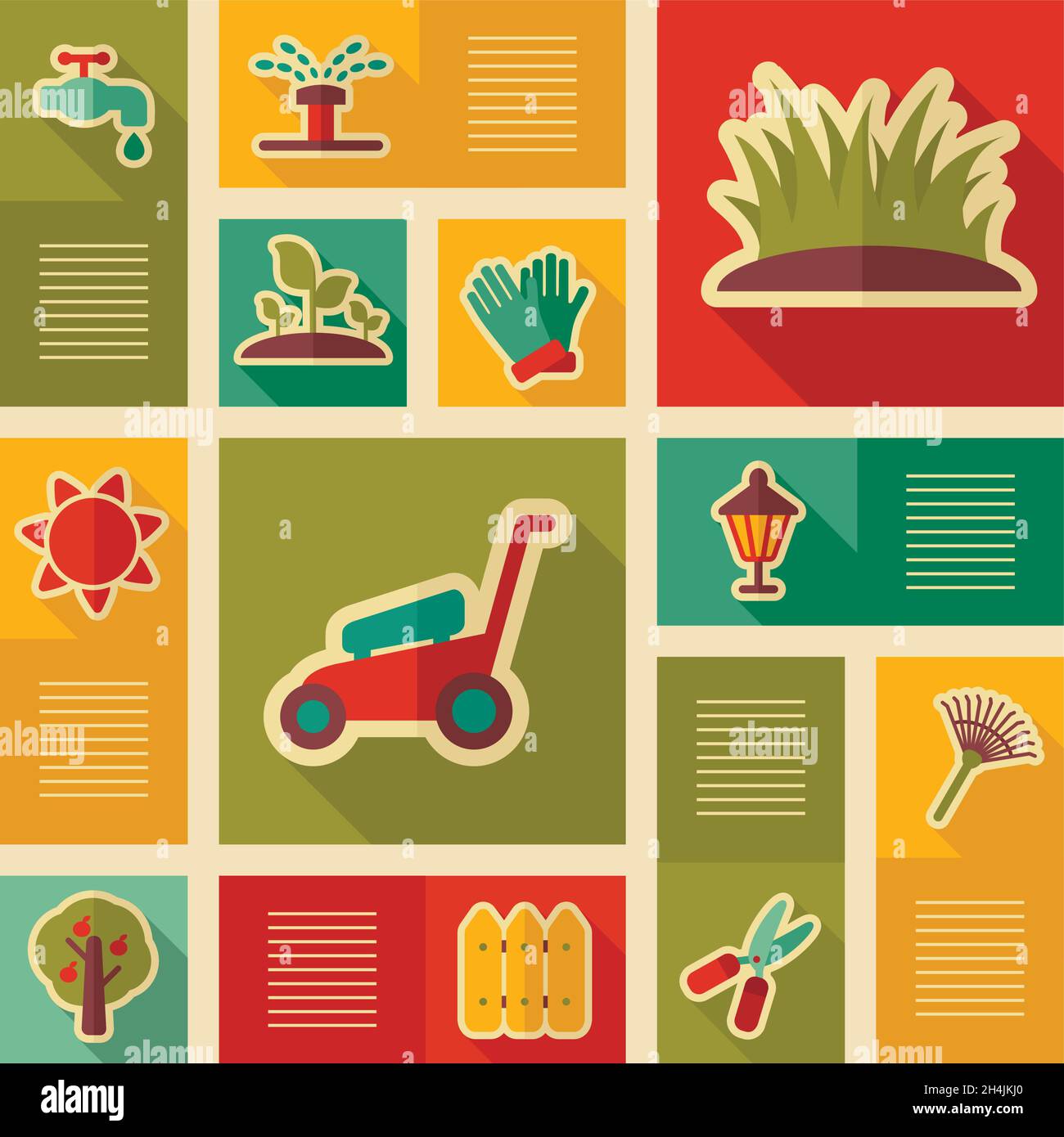 Garden Farm icons set. Graph symbol for your web site design, logo, app ...