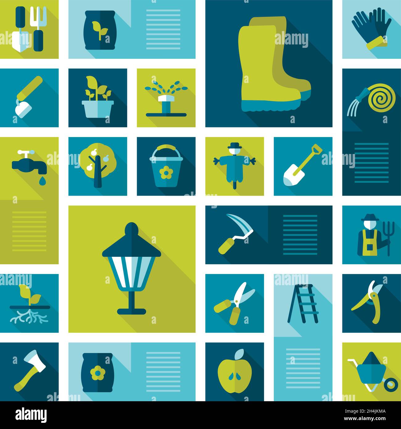 Garden Farm icons set. Graph symbol for your web site design, logo, app ...