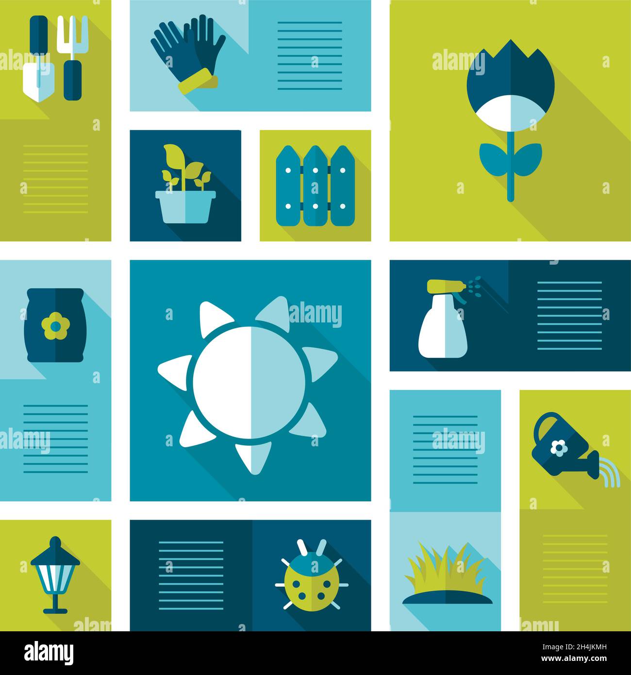 Garden Farm icons set. Graph symbol for your web site design, logo, app ...