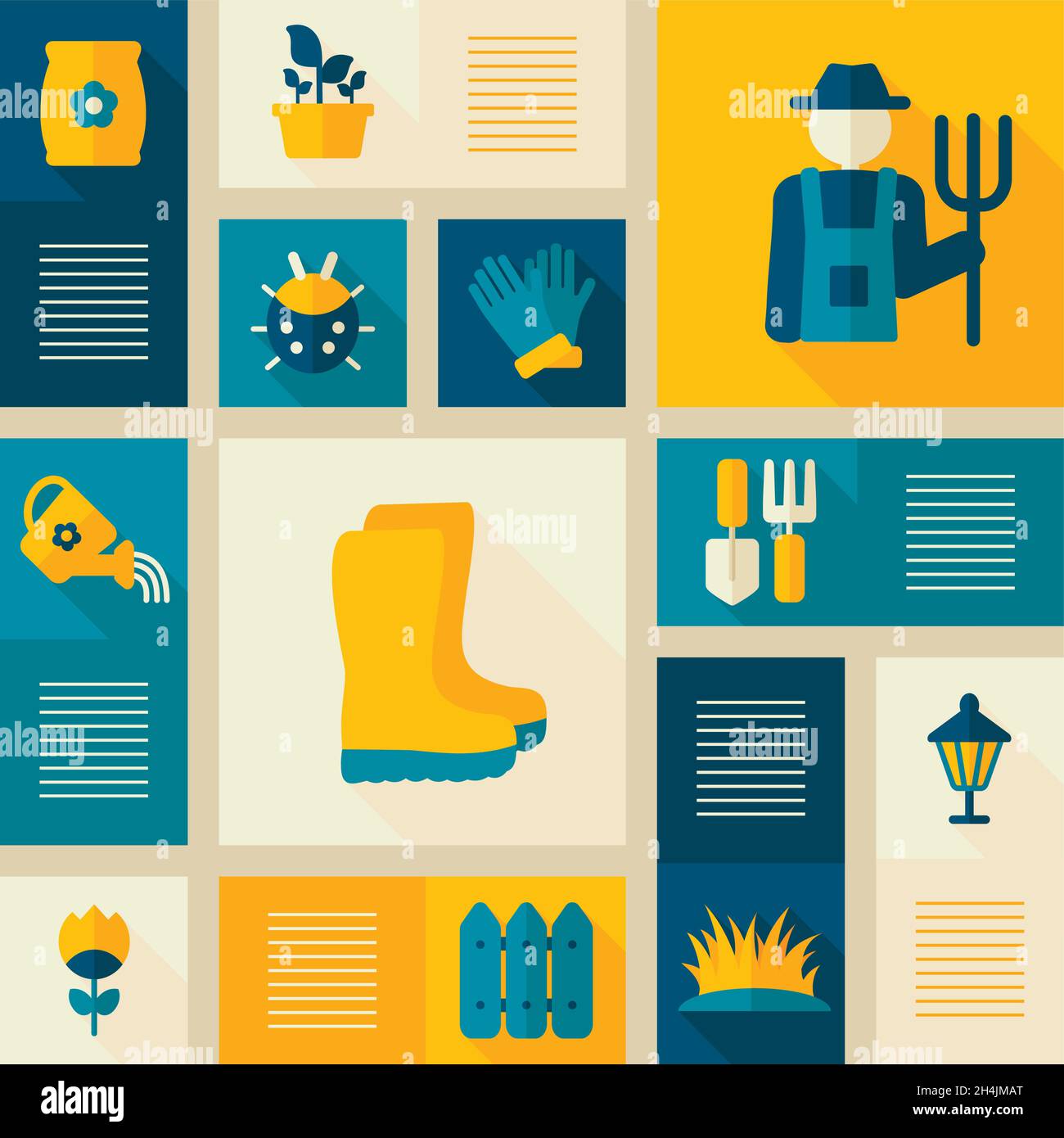 Garden Farm icons set. Graph symbol for your web site design, logo, app ...