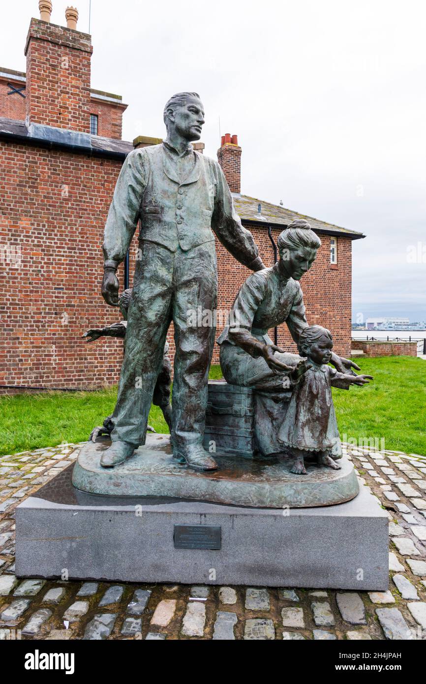 "Legacy" or "The Crossing" Statue, Liverpool. The sculpture called