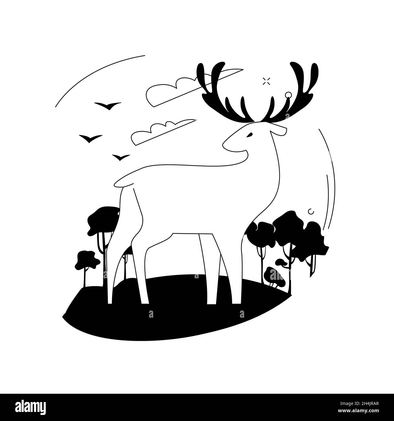 National parks creation abstract concept vector illustration. Stock Vector