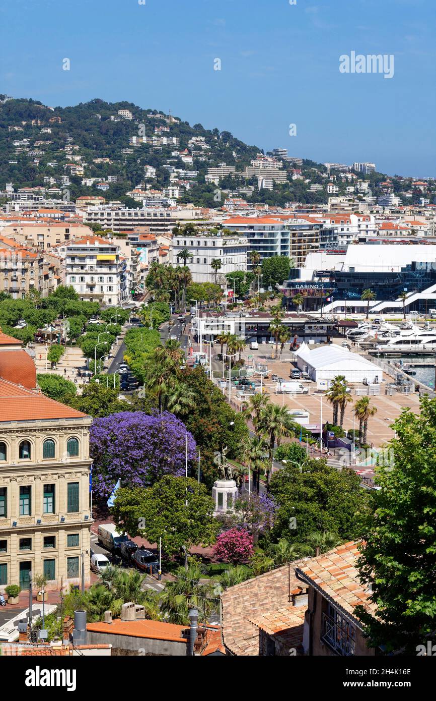 France, Alpes-Maritimes, Cannes, , Suquet district and harbour Stock Photo