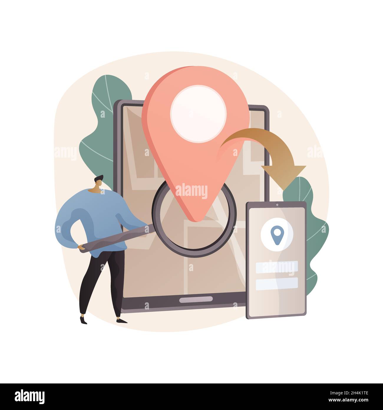 Crossdevice tracking abstract concept vector illustration Stock Vector