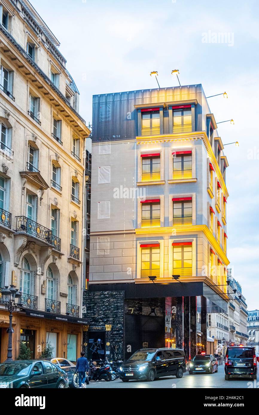 France Paris Rue de la Paix renovation of the Cartier store