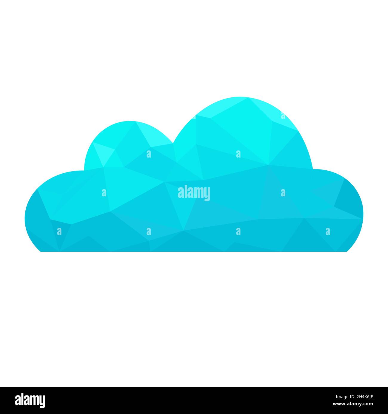 Cloud.  Abstract polygonal vector  concept. Stock Vector